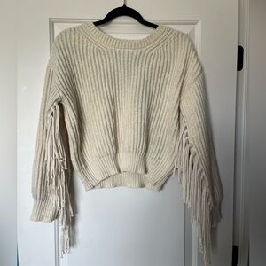Altar’d state fringe sweater - size medium